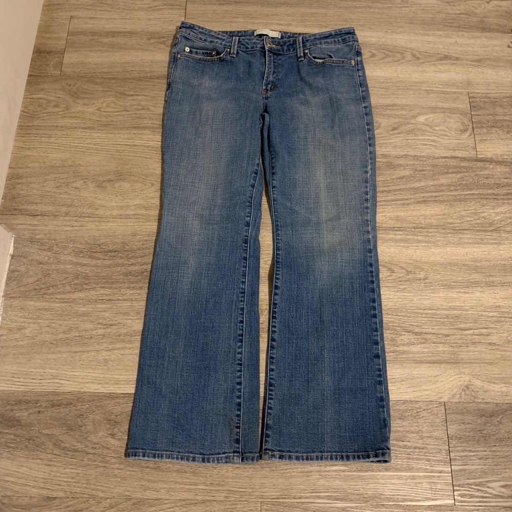 Levis 545 Low Bootcut Jeans Mens 12 Medium Blue Denim Stretch Pants 8900